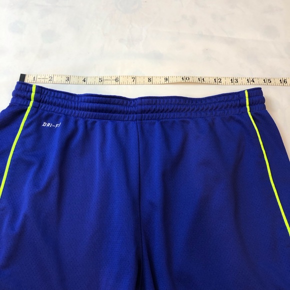Nike Dri Fit Athletic Shorts Bright Blue - Picture 11 of 16